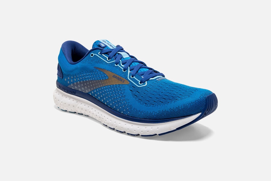 Brooks Glycerin 18 Road Löparskor Herr - Blå/Guld - 8109-IXWAK